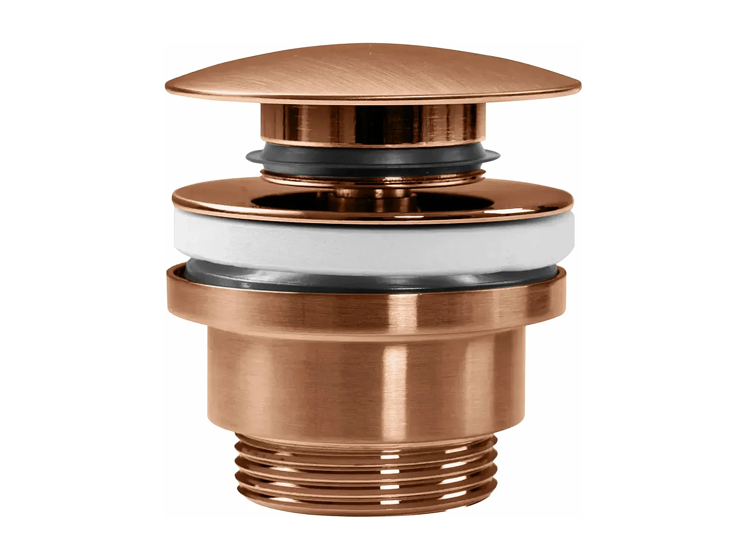 Tampa De Lavatório Click-Klak Rea Brush Copper