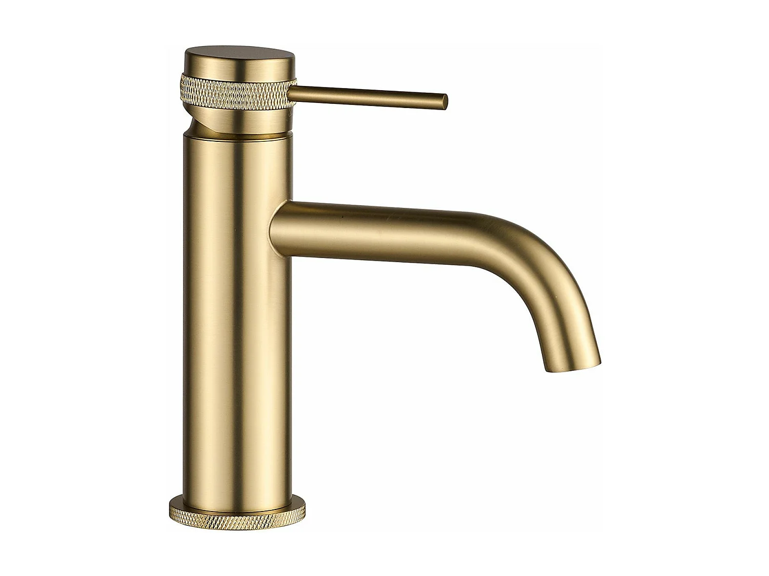 Robinet De Lavabo Rea Lungo Grip Low Brush Gold