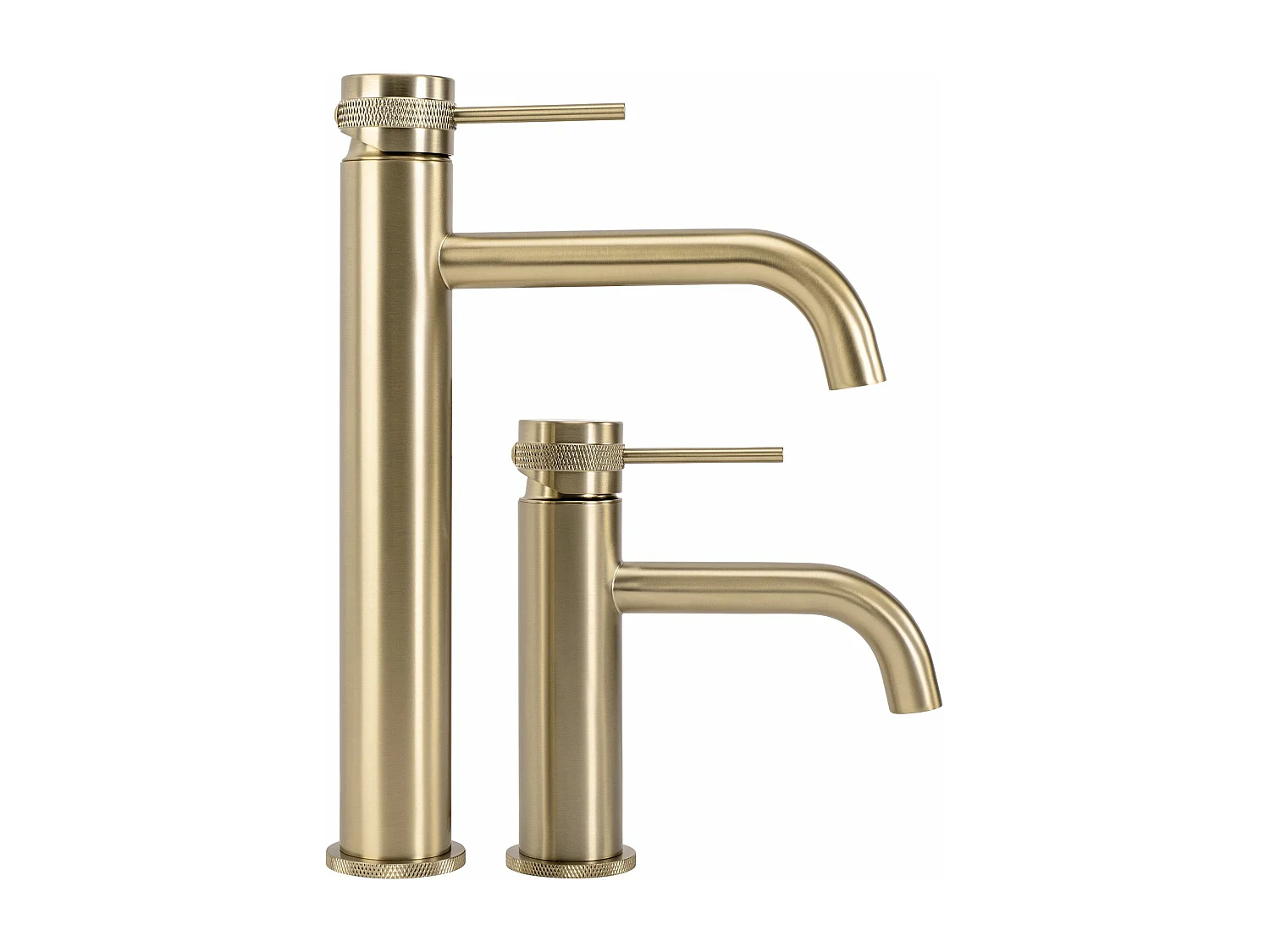 Robinet De Lavabo Rea Lungo Grip Low Brush Gold