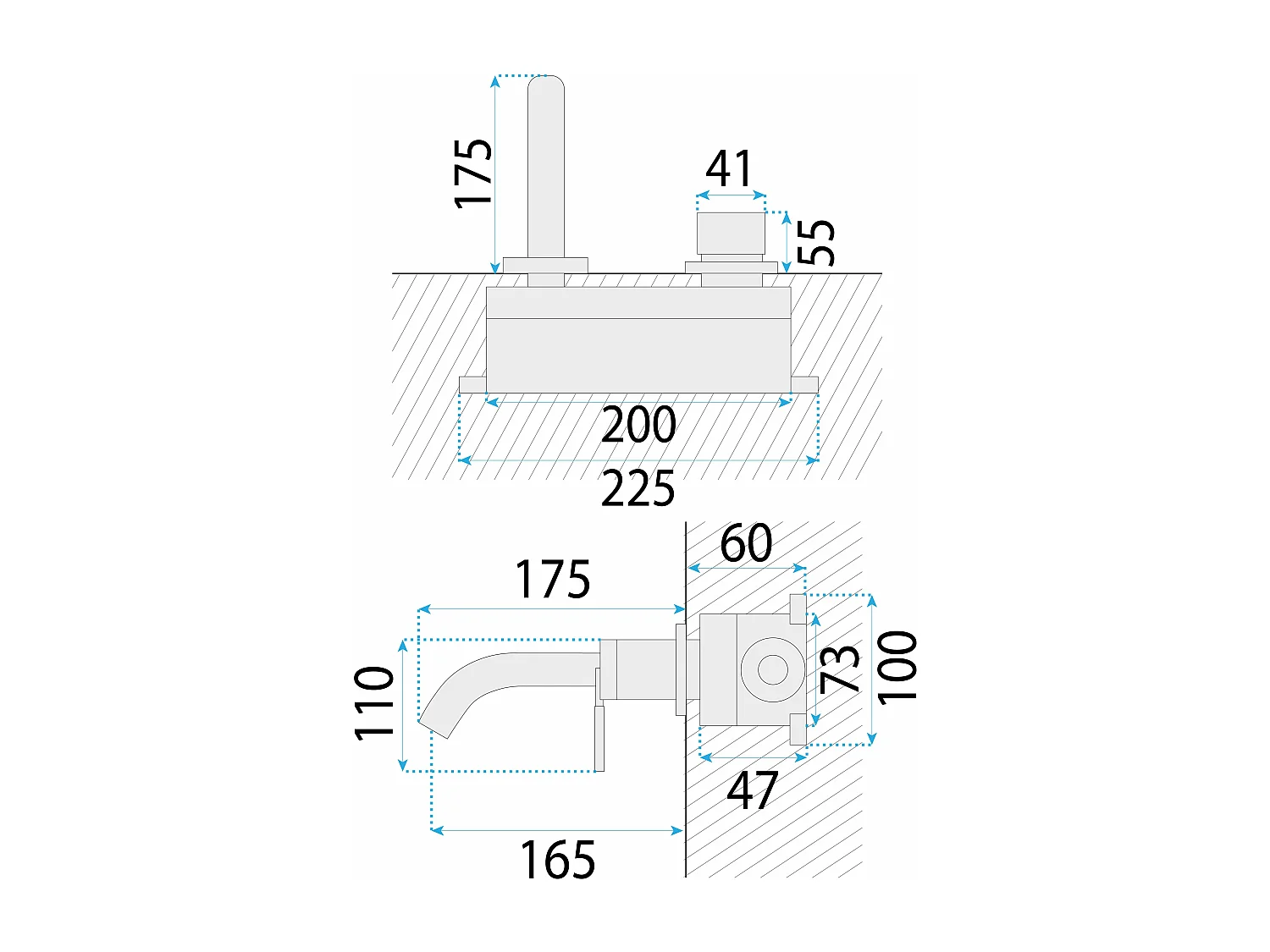 Grifo Emportado Oculto Rea Argon Js-622704G Gold