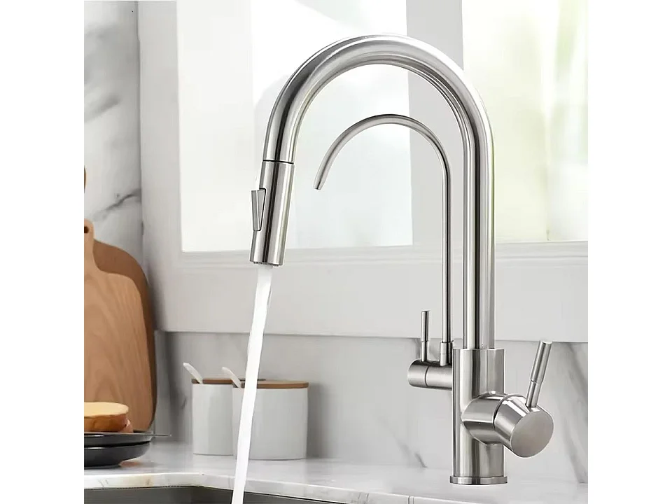 Robinet De Cuisine Rea Eco Fresh Brush Nickel