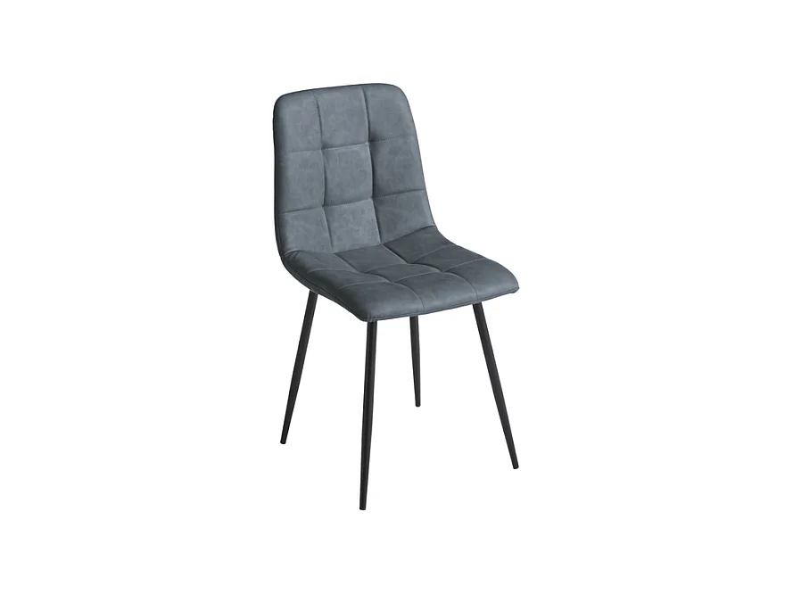 Set von 4 modernen Stühlen "Sevilla" aus lackiertem Metall mit Soft-Touch-Effekt