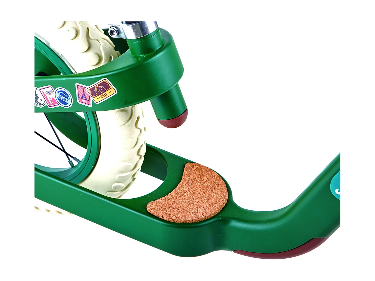 Zielony rowerek biegowy