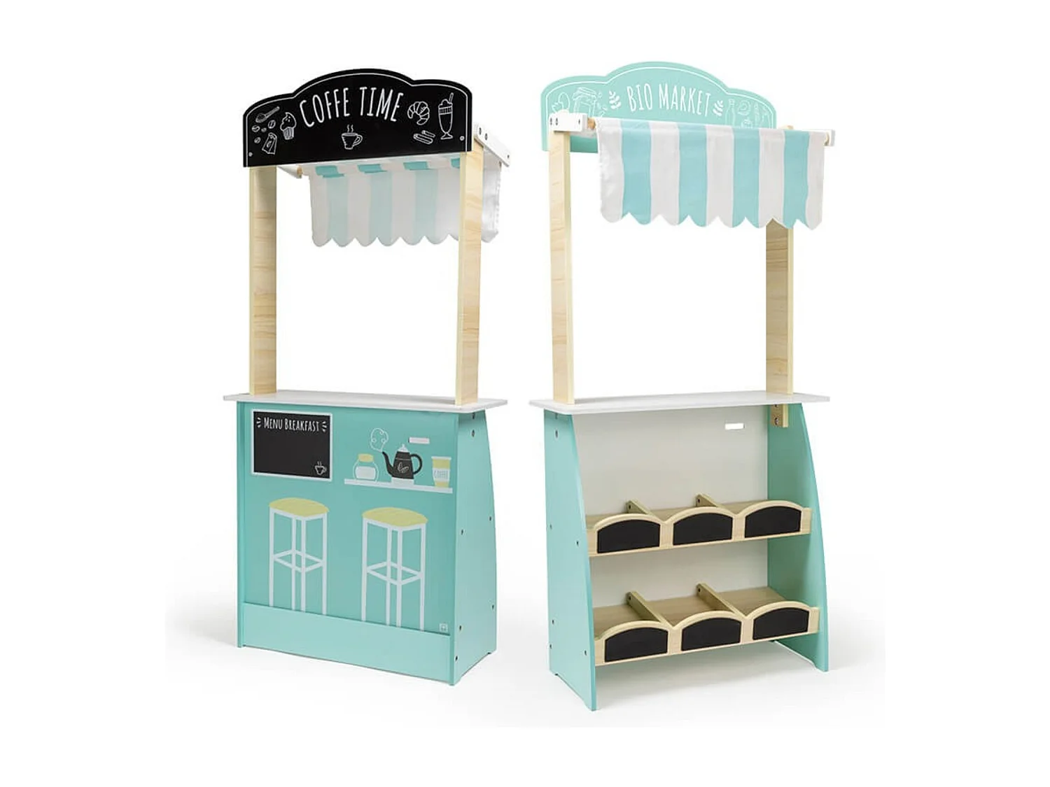 EUREKAKIDS - Établi de marchand en bois pour enfant - De 3 à 12 ans