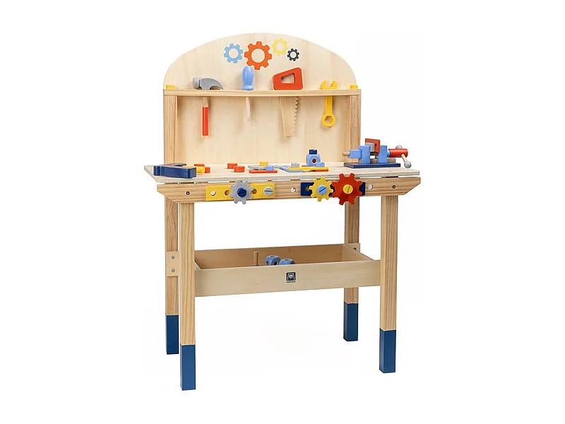 DIY-Werkbank aus Holz für Kinder im Alter von 3 bis 12 Jahren