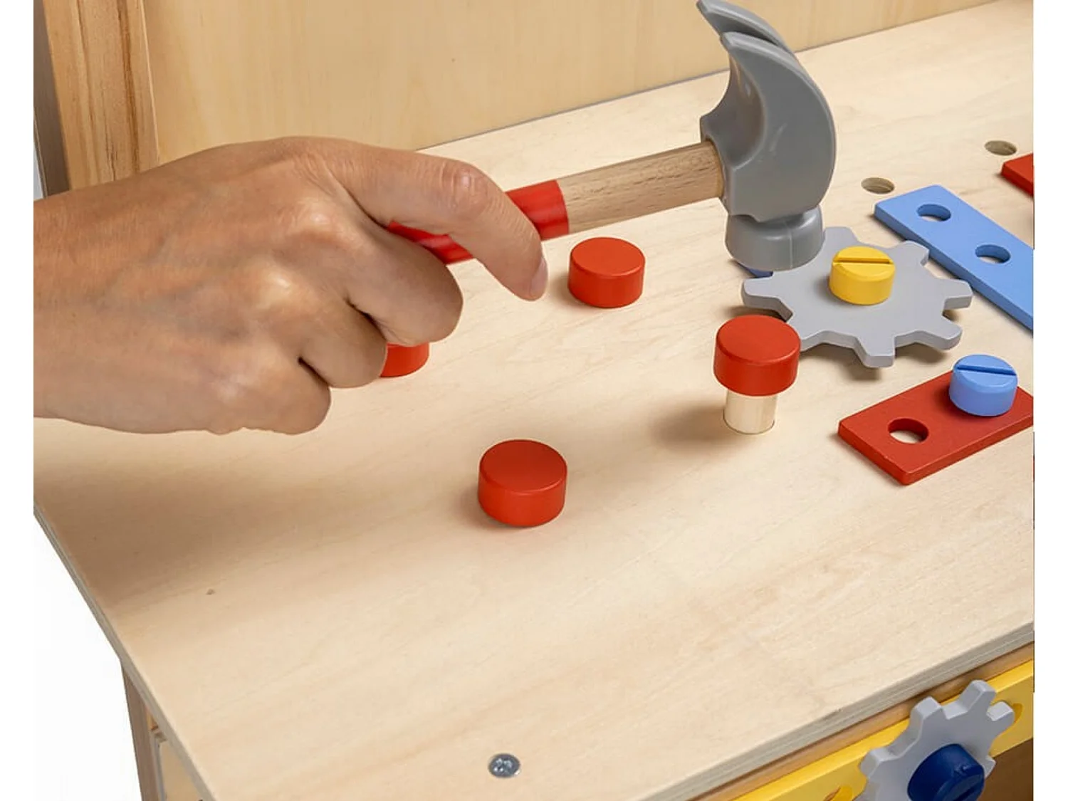 DIY-Werkbank aus Holz für Kinder im Alter von 3 bis 12 Jahren