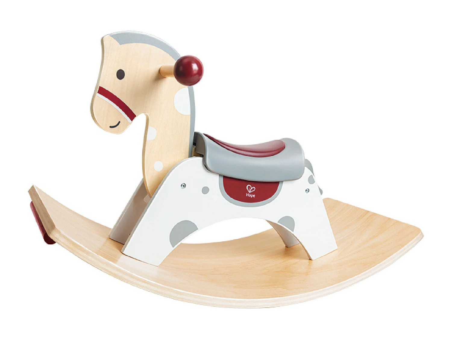 2 in 1 houten hobbelpaard - 70 x 30 x 41,8 cm - Vanaf 12 maanden