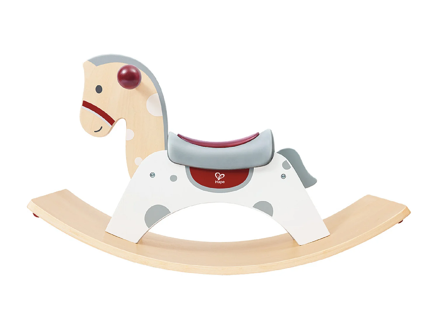 Cheval à bascule 2 en 1 en bois - 70 x 30 x 41,8 cm - À partir de 12 mois