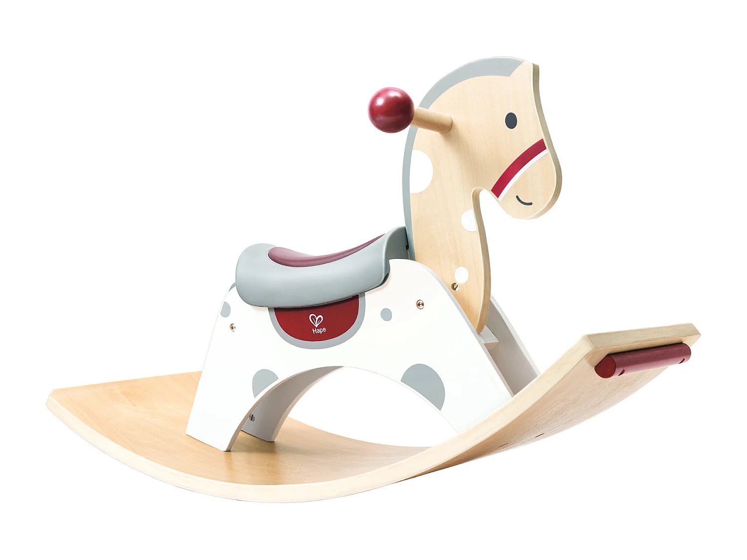 Cheval à bascule 2 en 1 en bois - 70 x 30 x 41,8 cm - À partir de 12 mois