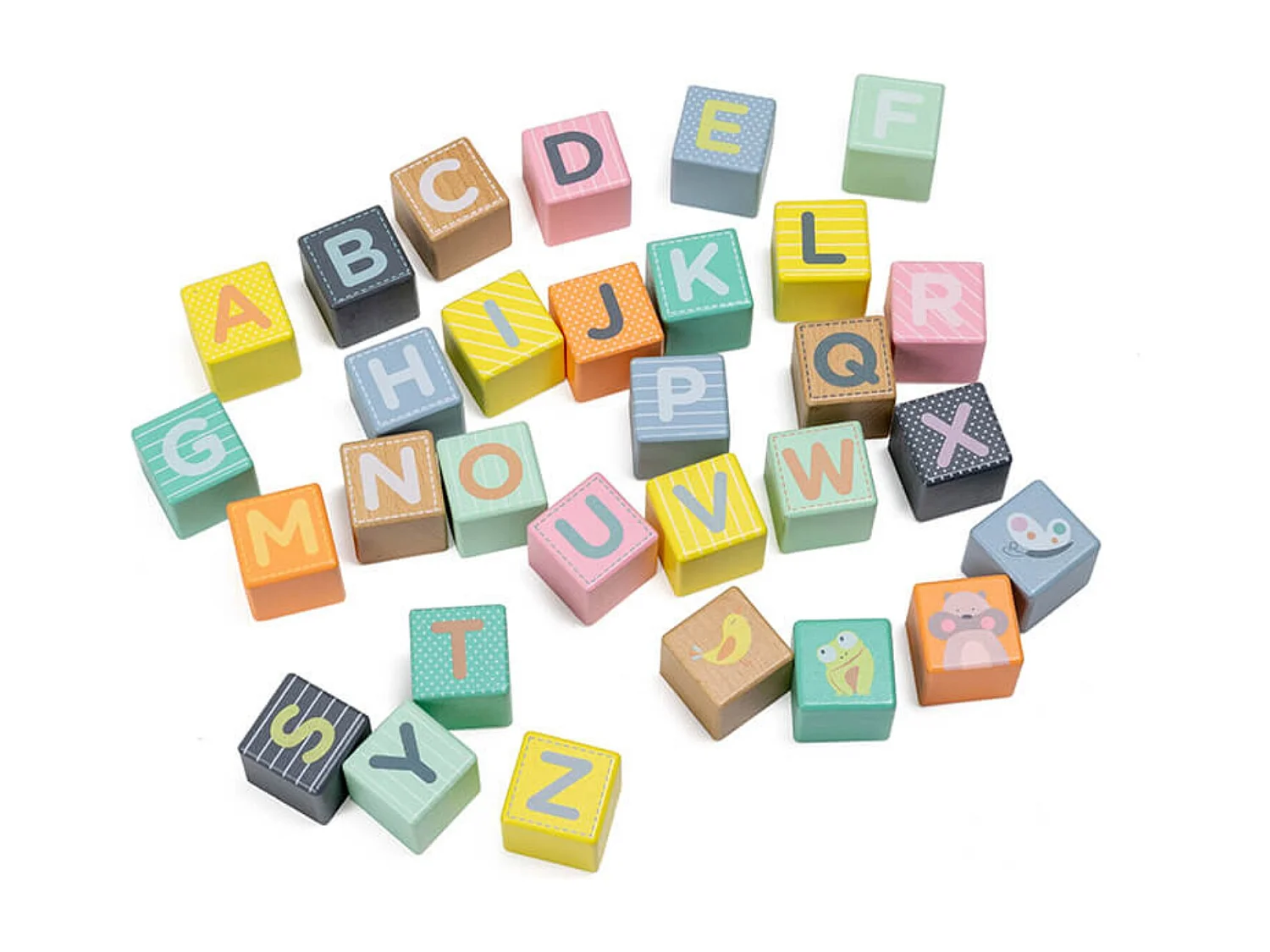 Lauflernhilfe aus Holz mit Spielwürfeln – Von 18 Monaten bis 3 Jahren