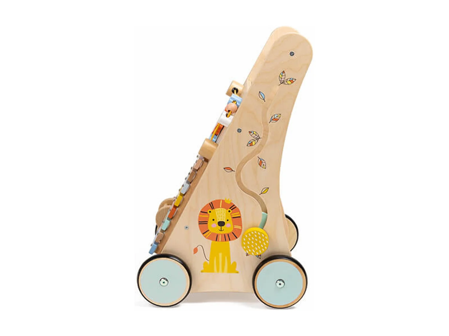 Trotteur en bois 6 activités Jungle - De 1 à 2 ans