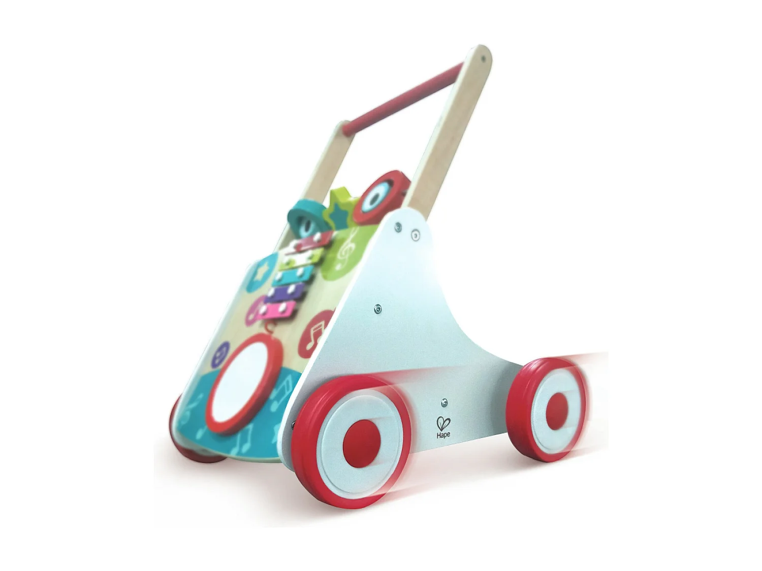 HAPE - Trotteur musical avec instruments - 40,5 x 41,5 x 50 cm - À partir de 10 mois