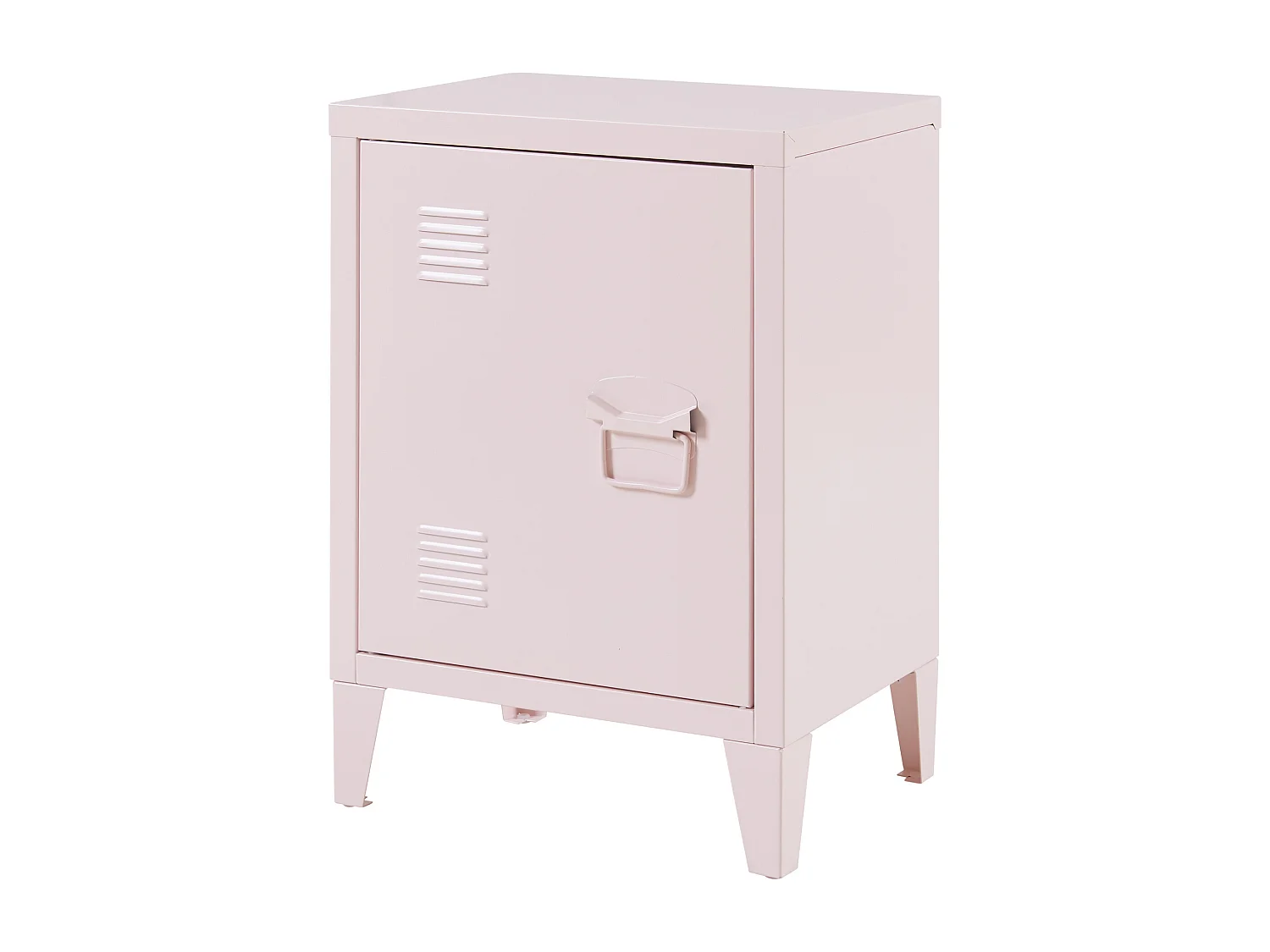 Table de chevet Inari poignée porte à droite 57 x 40 x 30 cm rose [en.casa]