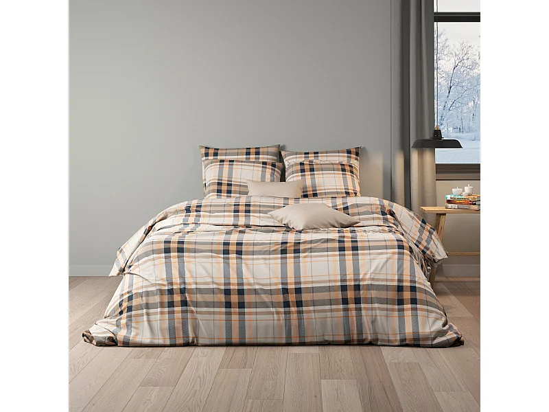 Parure de lit flanelle Edinbugh 200x200 cm