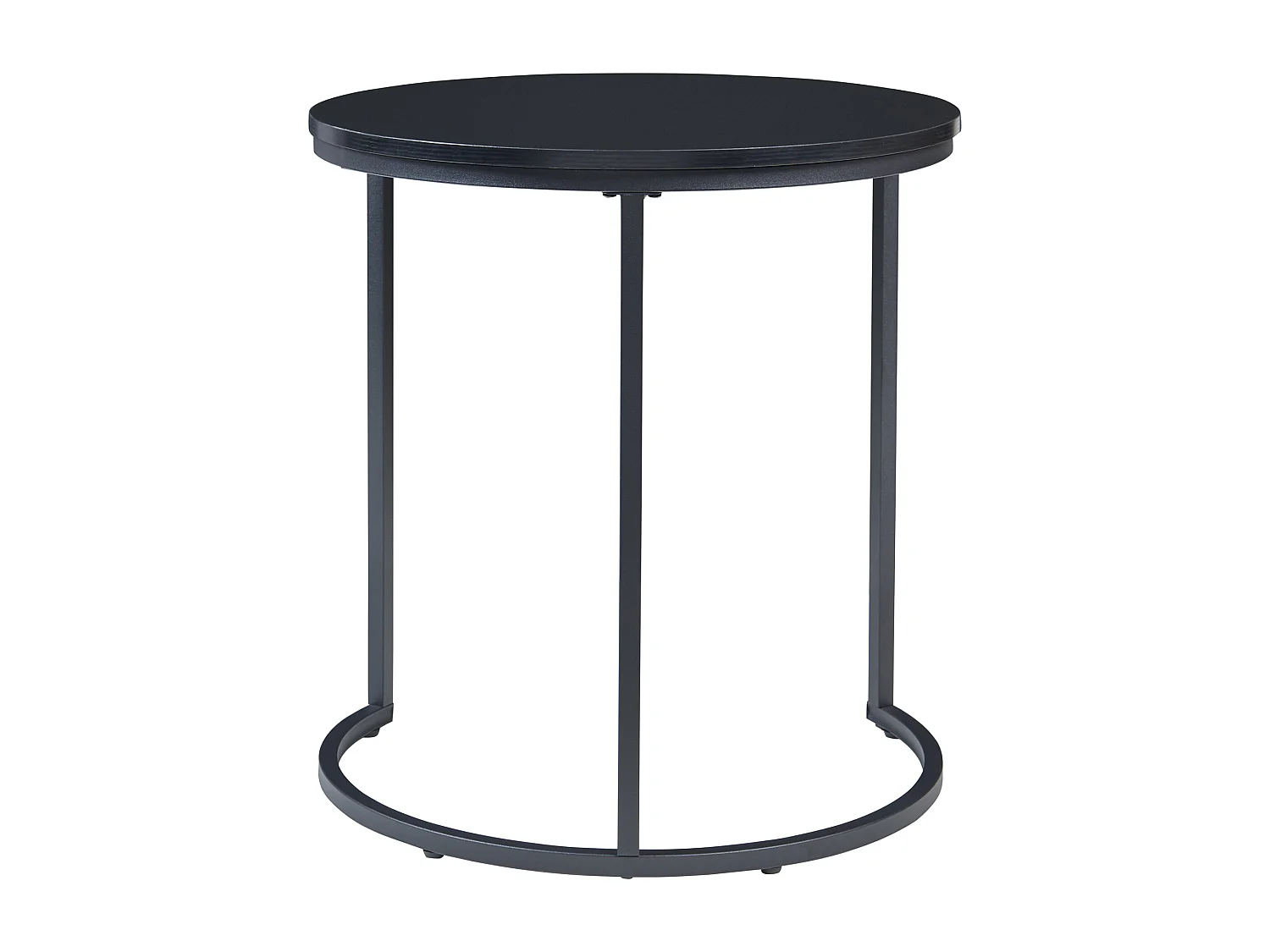 Lot de 3 tables basses gigognes Ulricehamn noir [en.casa]