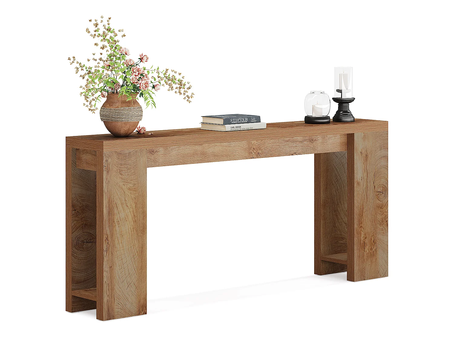 Table Console 160 x 29,5 x 85 cm, Table d'appoint, Table de Couloir, Table Basse pour Petits espaces