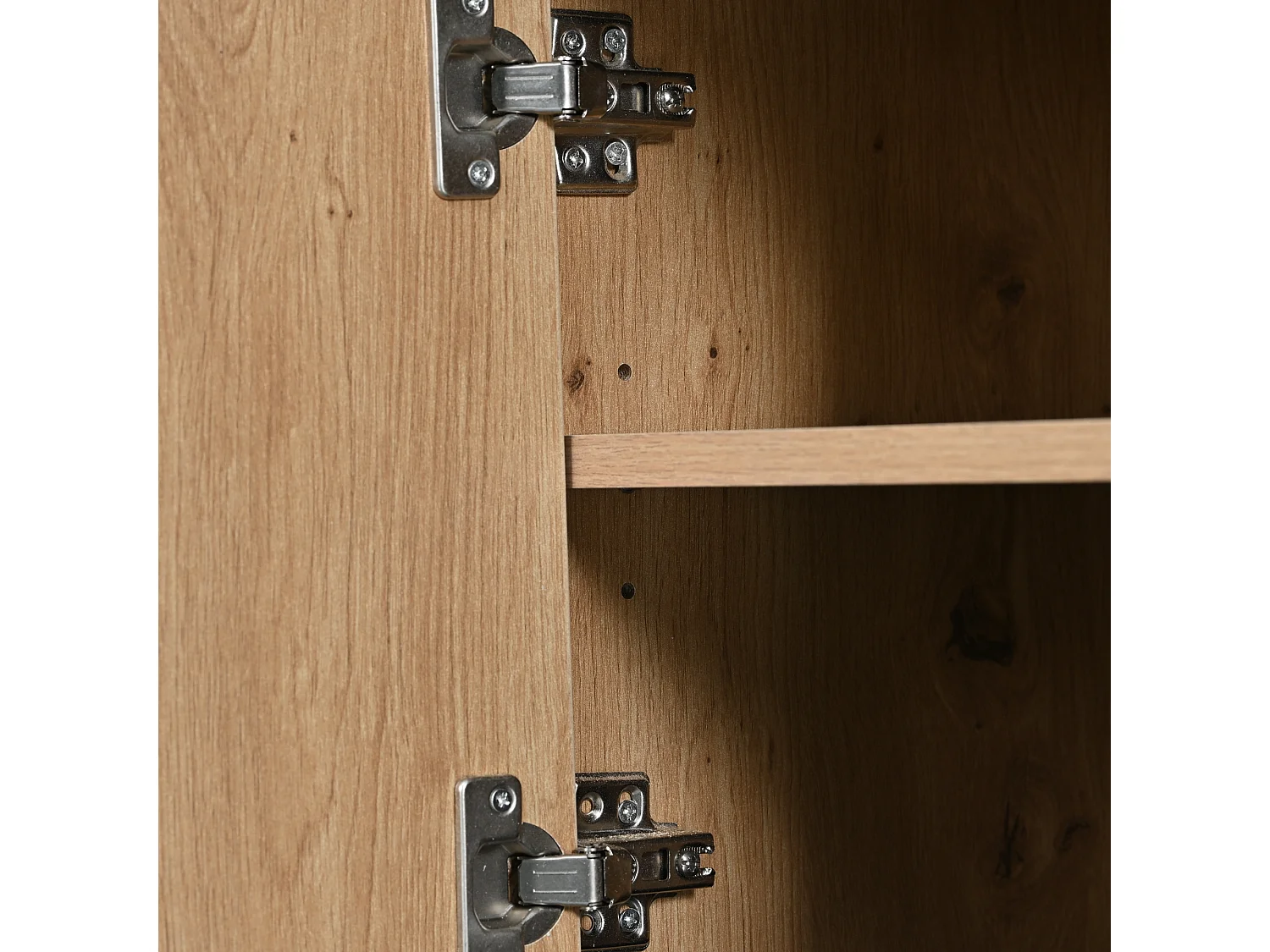 Meuble TV effet bois 1 tiroir 3 portes avec 15 couleurs éclairage LED 180*40*45cm KRELS