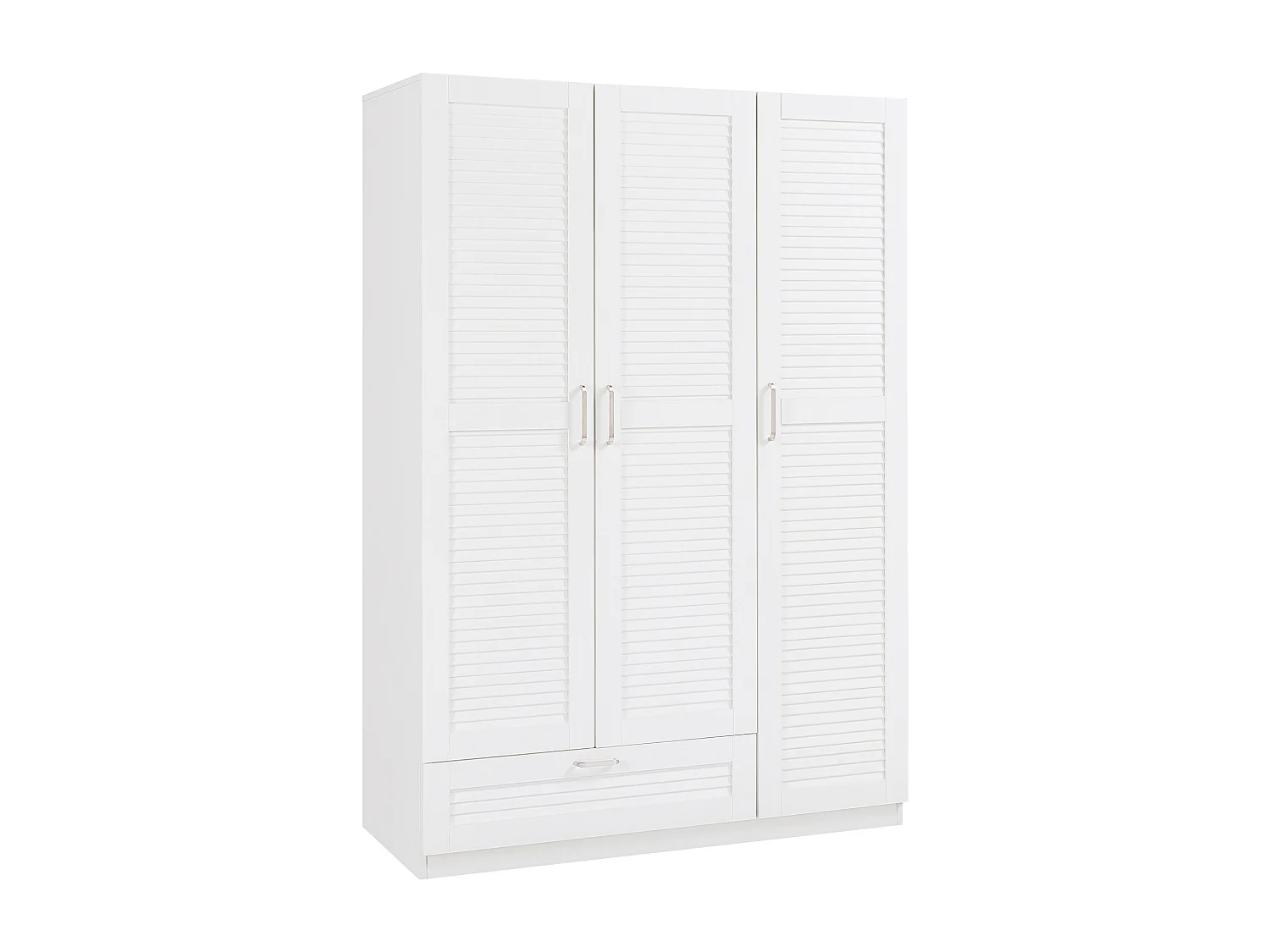 Armoire de chambre Finning 7 étagères 1 tiroirs MDF 176 x 120 x 52 cm blanc [en.casa]