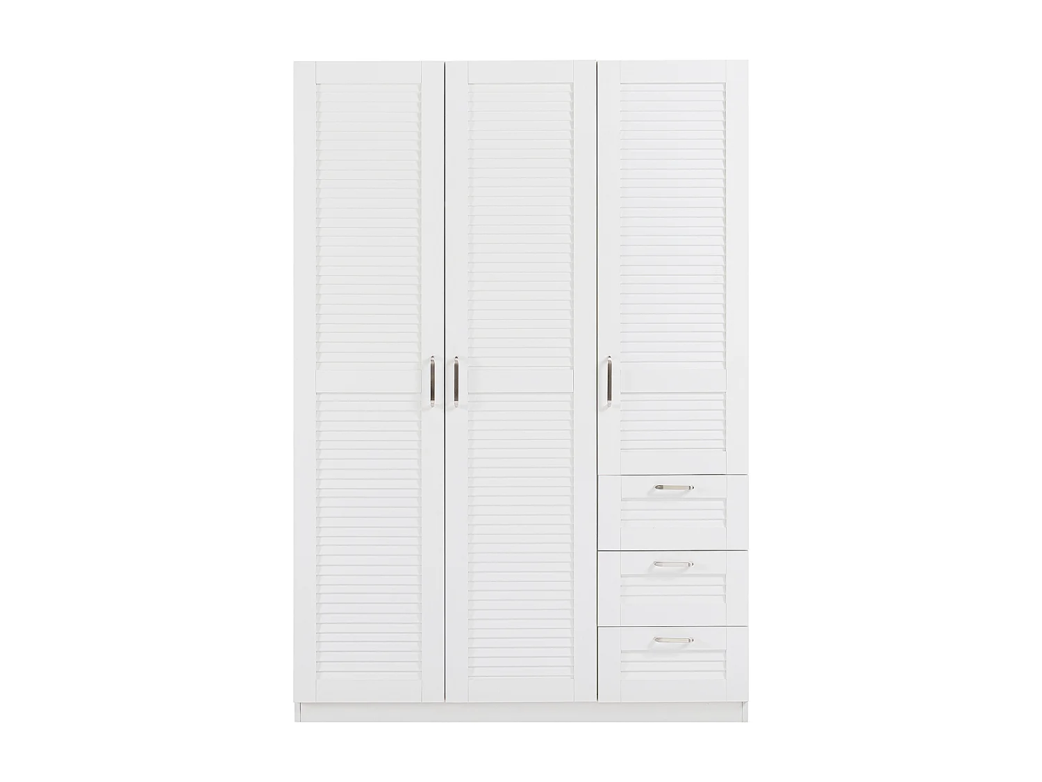 Armoire de chambre Finning 4 étagères 3 tiroirs MDF 176 x 120 x 52 cm blanc [en.casa]