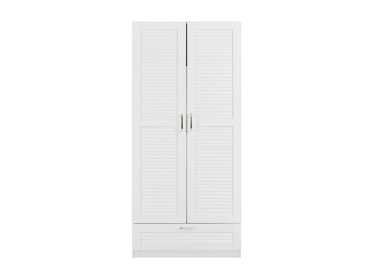 Armoire de chambre Finning 4 étagères 1 tiroir MDF 176 x 80 x 52 cm blanc [en.casa]