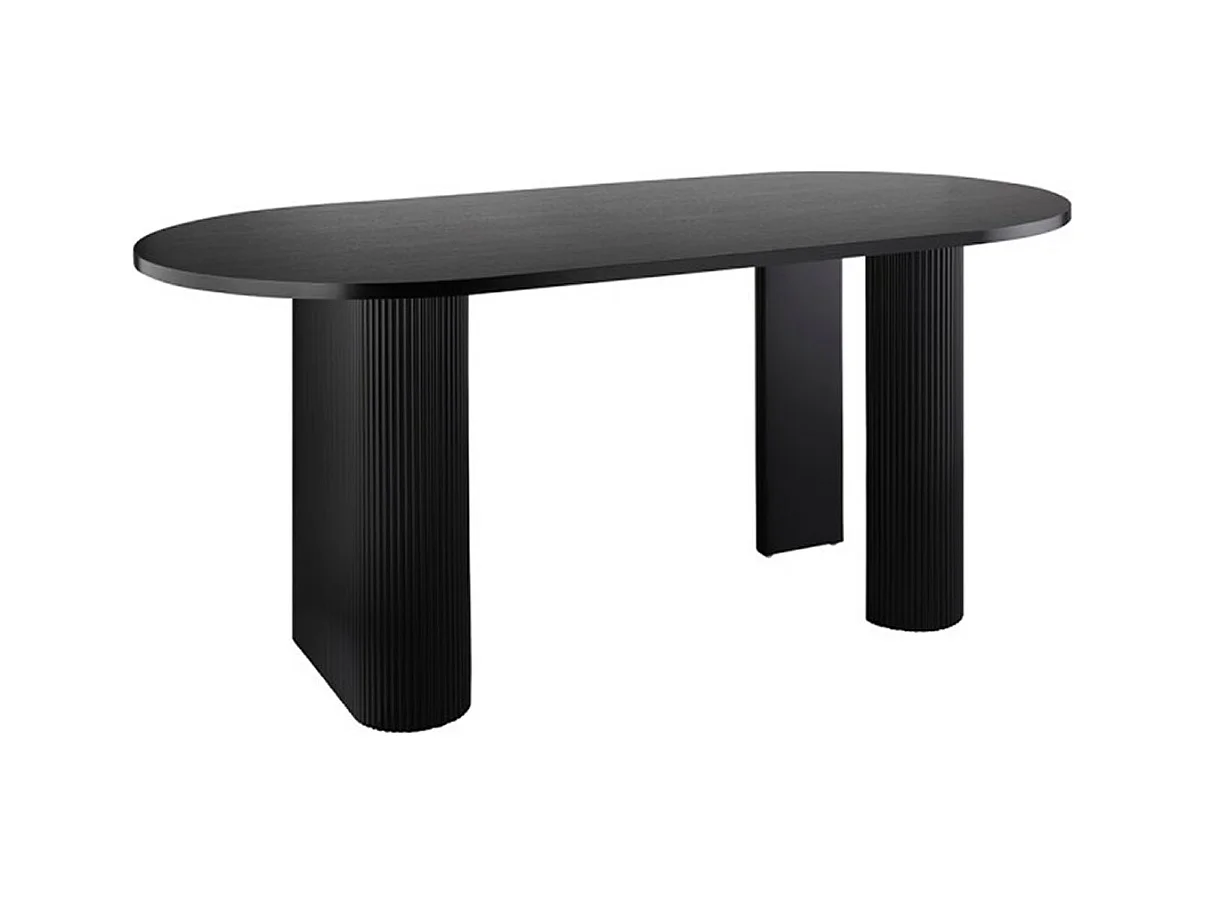Table basse, table de salon rectangulaire en bois coloris noir -  Longueur 120 x Profondeur 60 x Hauteur 45 cm