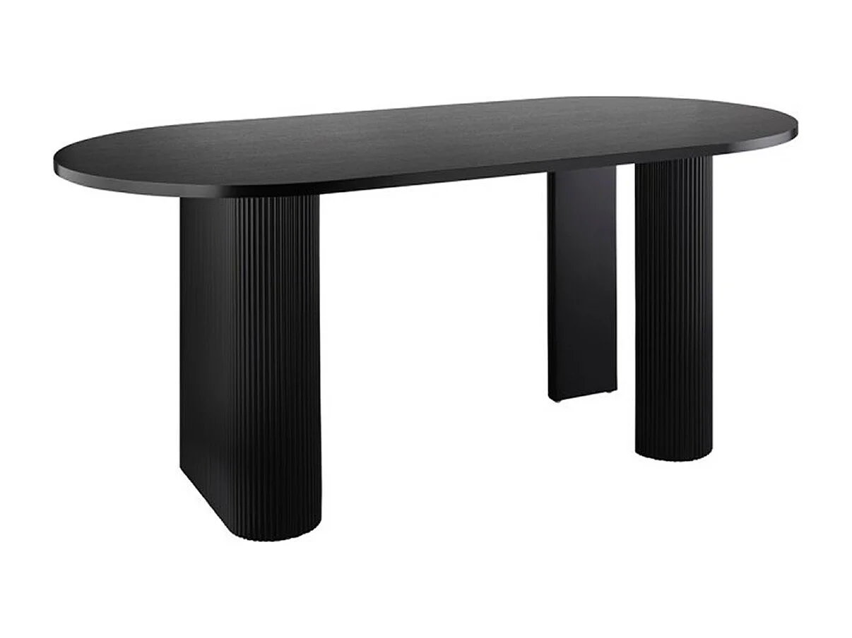 Table basse, table de salon rectangulaire en bois coloris noir -  Longueur 120 x Profondeur 60 x Hauteur 45 cm