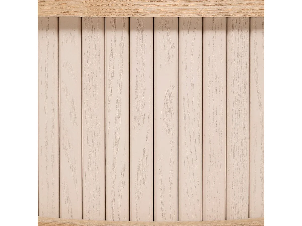 Table de chevet, table de nuit en bois coloris Beige - diamètre 40 x Hauteur 54 cm