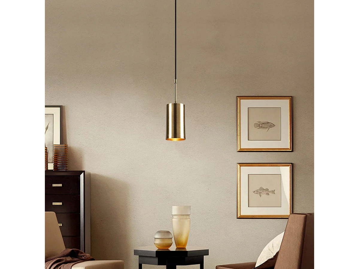 Suspension en métal doré D9 cm - KEM