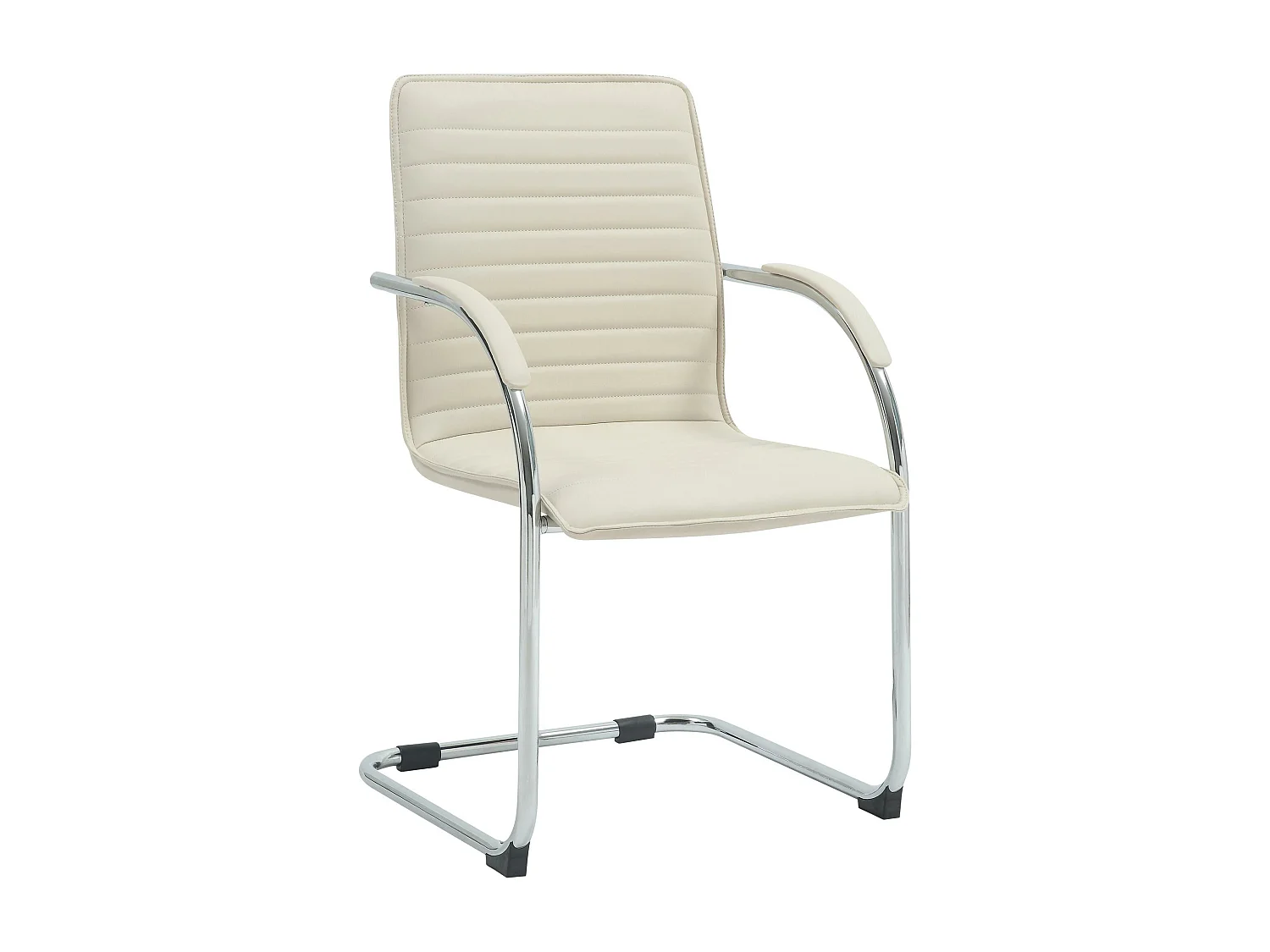 chaises oscillantes - Similicuir - Crème - Tira