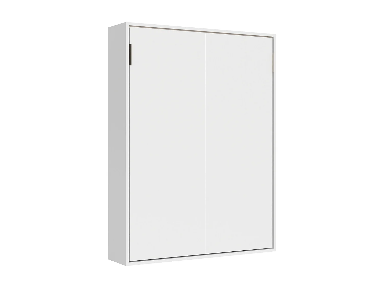 Lit français vertical escamotable Versia 140 blanc