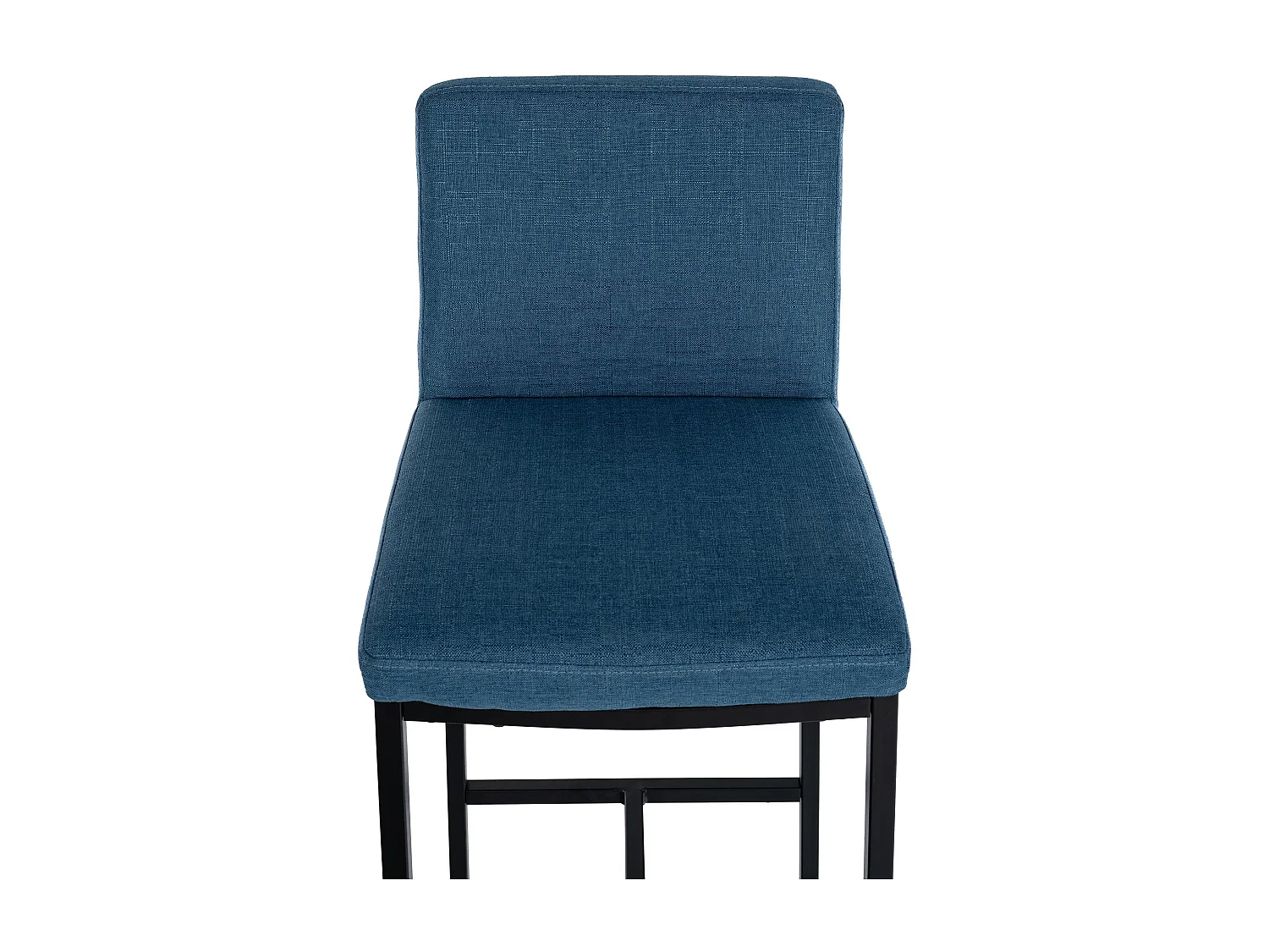 Tabouret de bar - Tissu - Bleu - Freeport