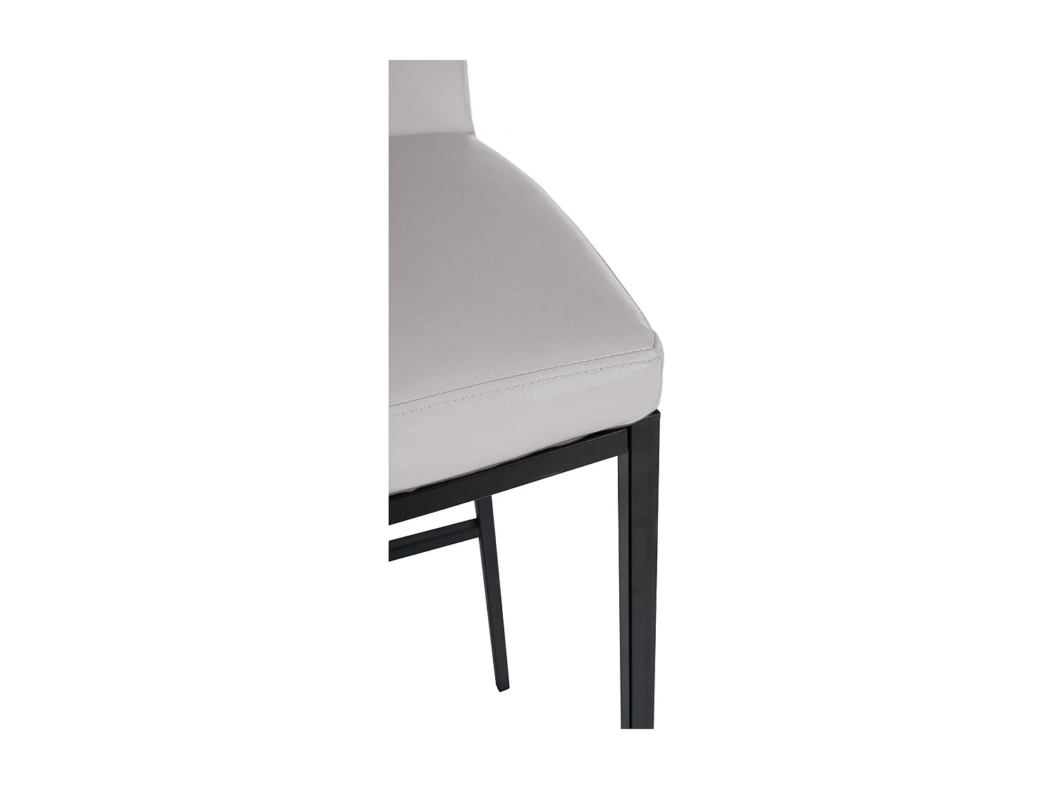 Tabouret de bar - Similicuir - Blanc - Freeport