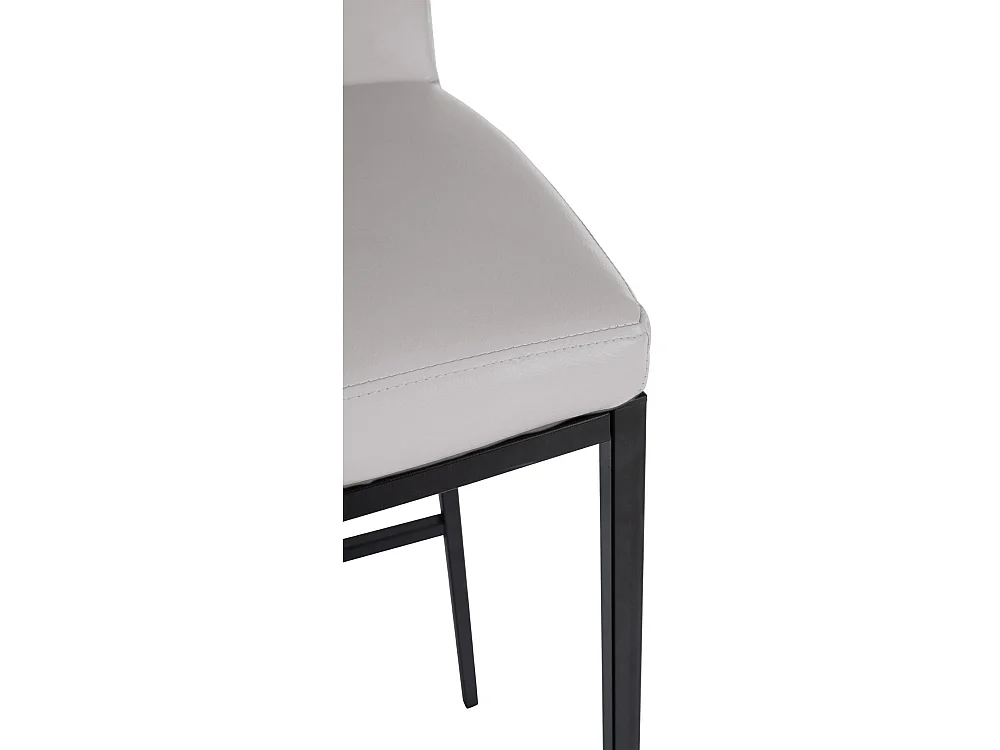 Tabouret de bar - Similicuir - Blanc - Freeport