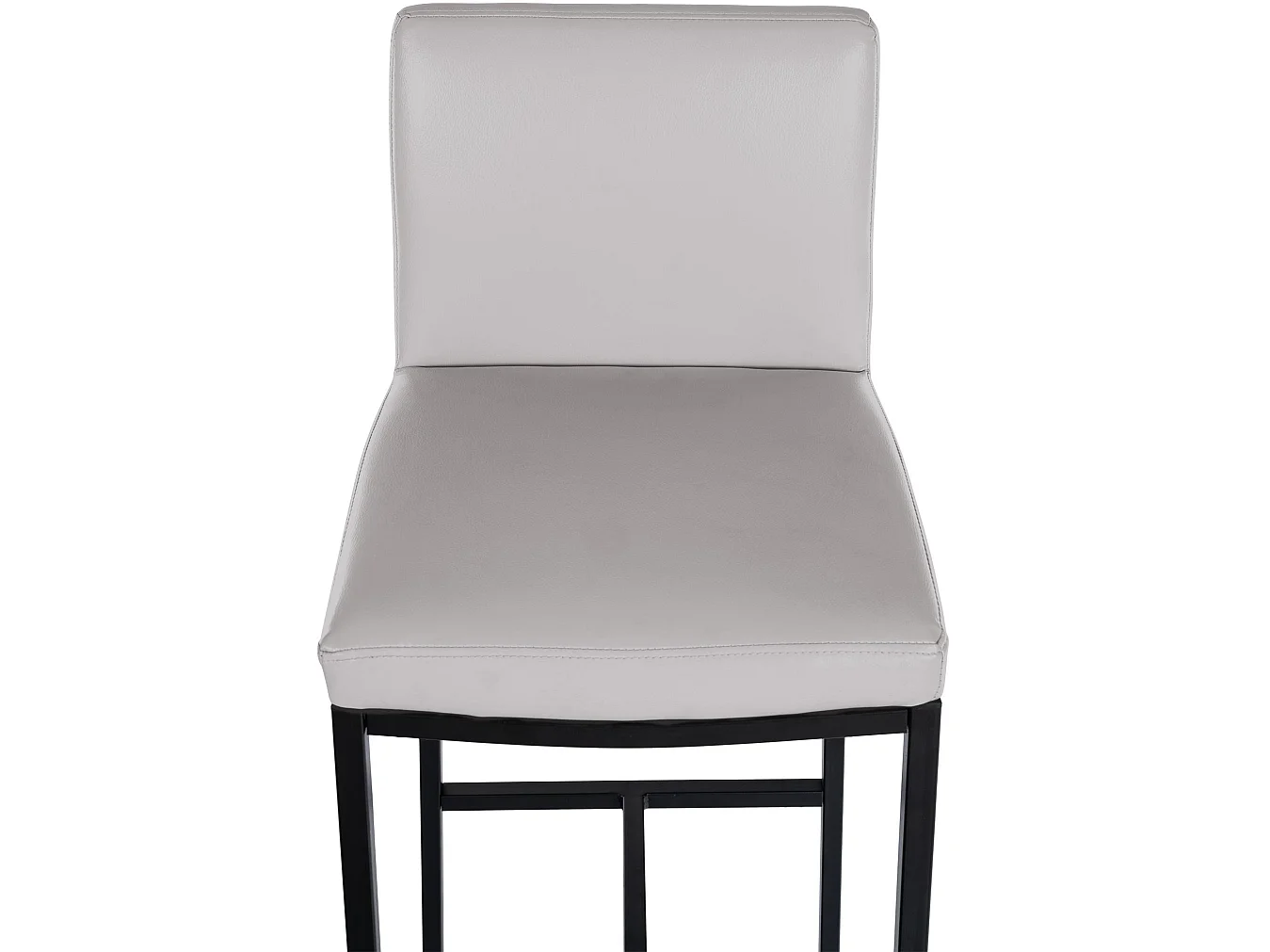 Tabouret de bar - Similicuir - Blanc - Freeport
