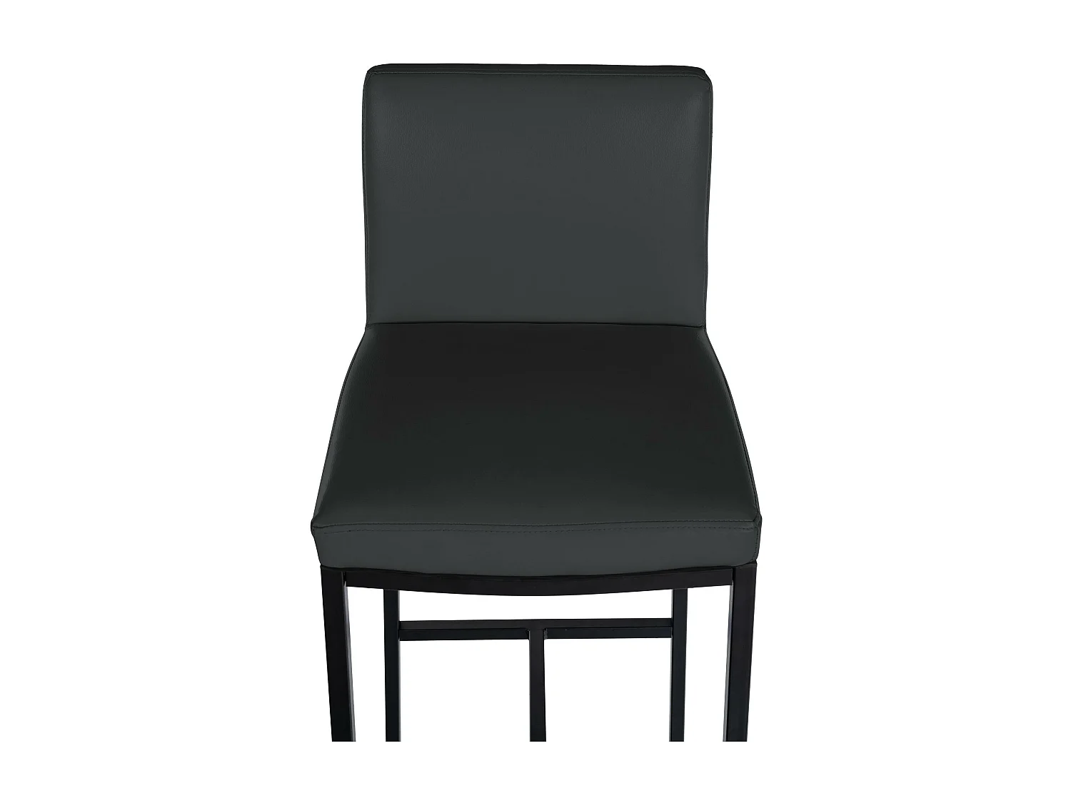 Tabouret de bar - Similicuir - Gris foncé - Freeport