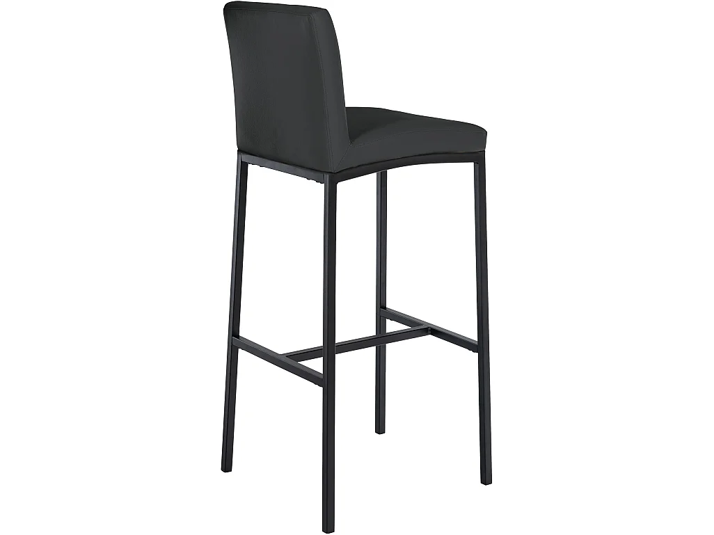 Tabouret de bar - Similicuir - Gris foncé - Freeport