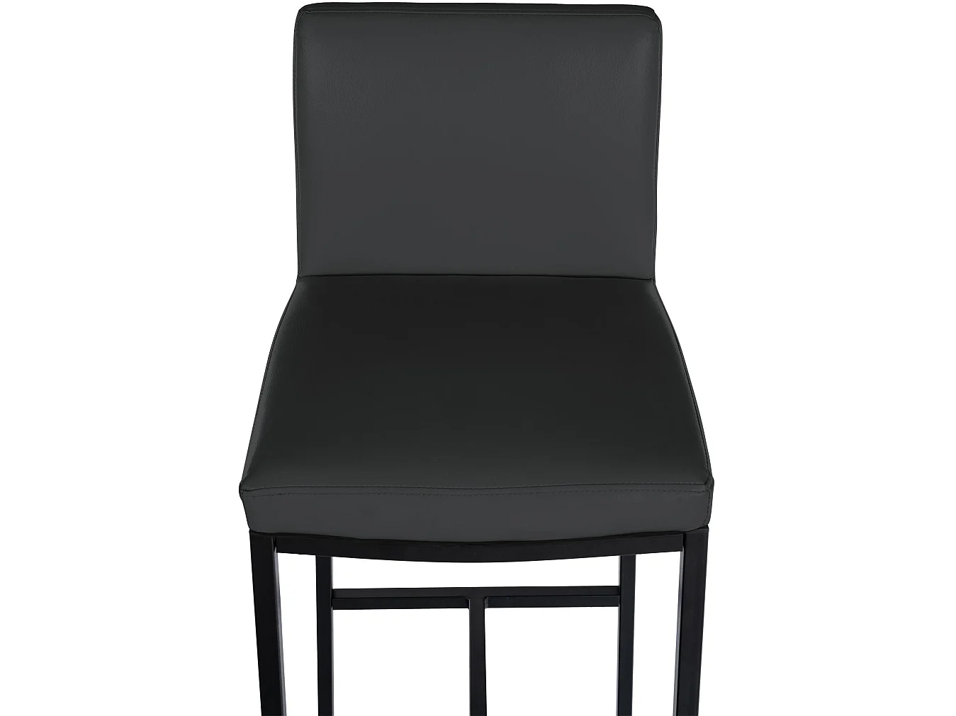 Tabouret de bar - Similicuir - Gris foncé - Freeport