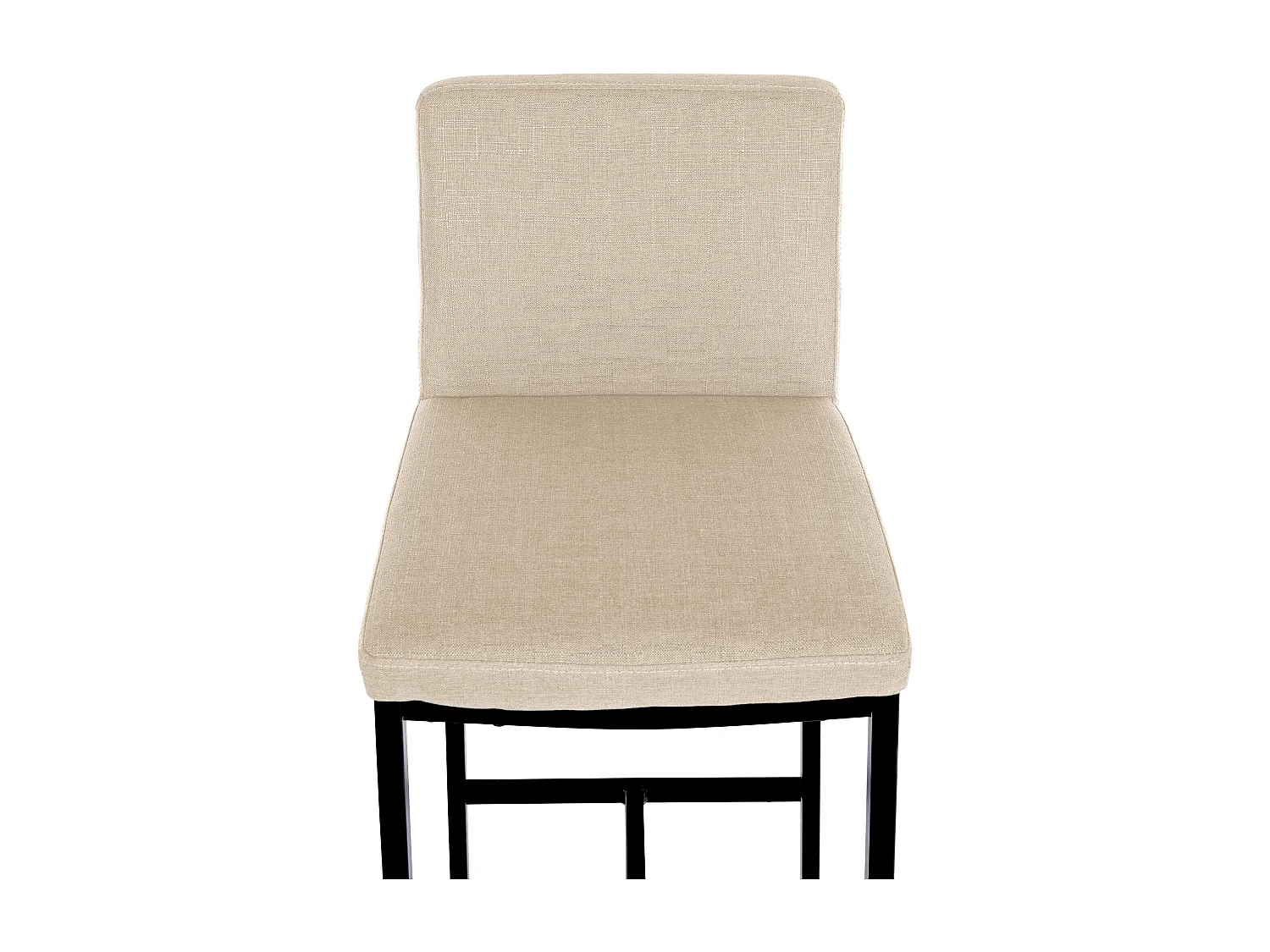 Tabouret de bar - Tissu - Crème - Freeport