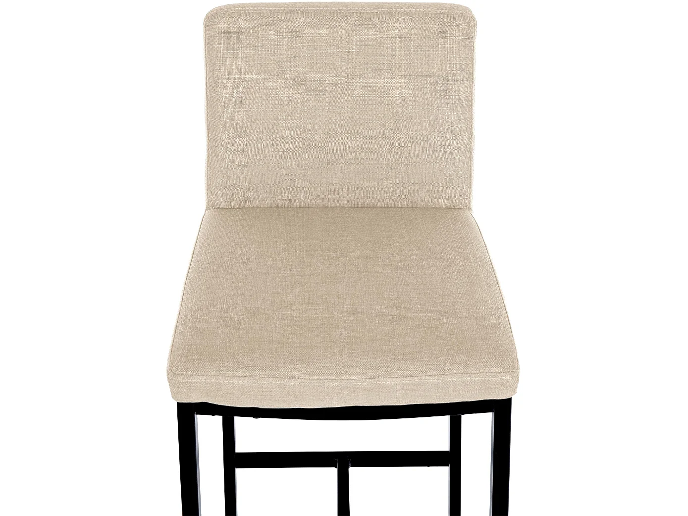 Tabouret de bar - Tissu - Crème - Freeport
