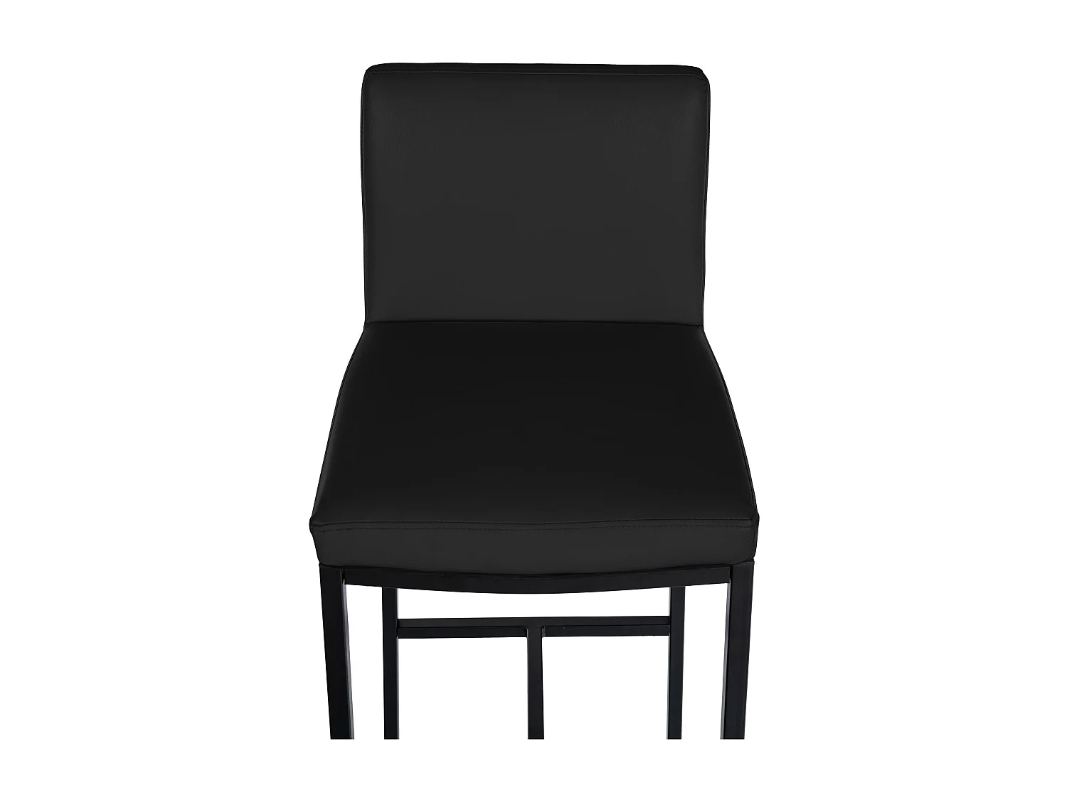 Tabouret de bar - Similicuir - Noir - Freeport