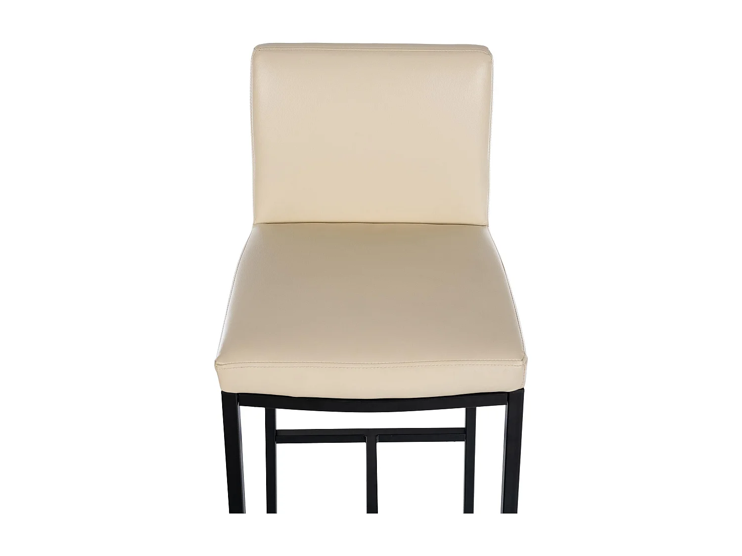 Tabouret de bar - Similicuir - Crème - Freeport