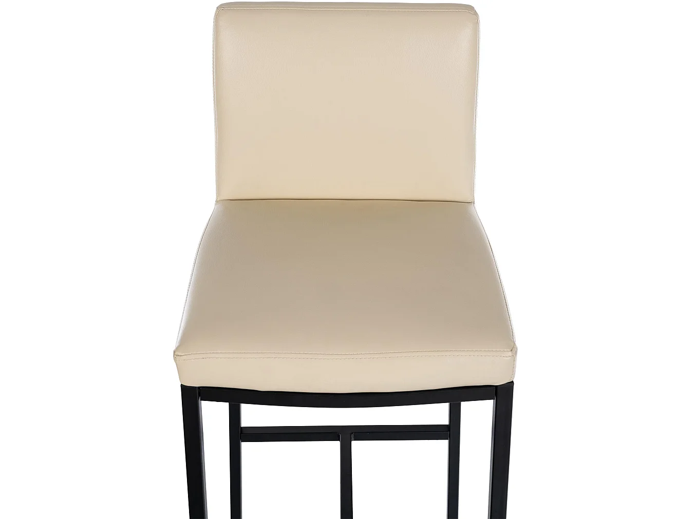 Tabouret de bar - Similicuir - Crème - Freeport