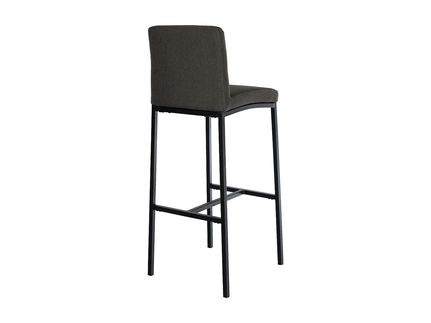 Tabouret de bar - Tissu - Gris foncé - Freeport