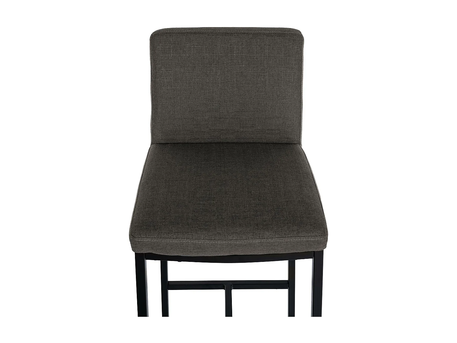 Tabouret de bar - Tissu - Gris foncé - Freeport