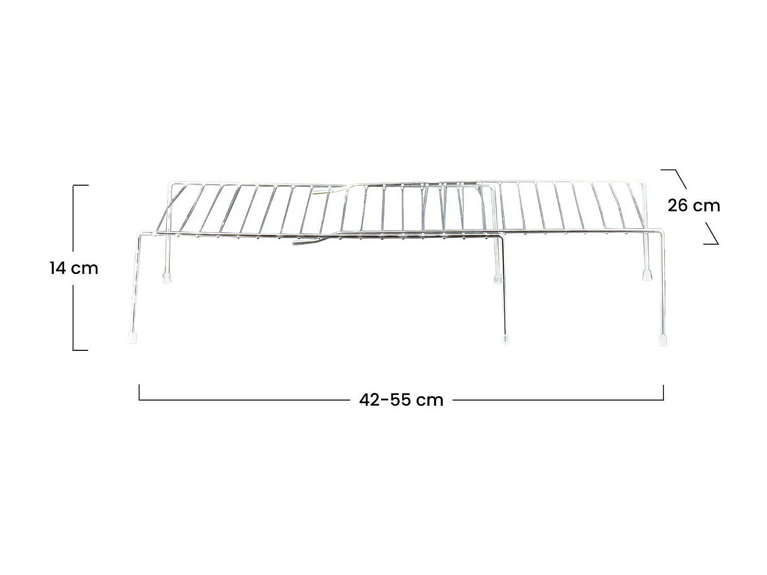 Etagère de cuisine extensible 26x55x14cm 7house