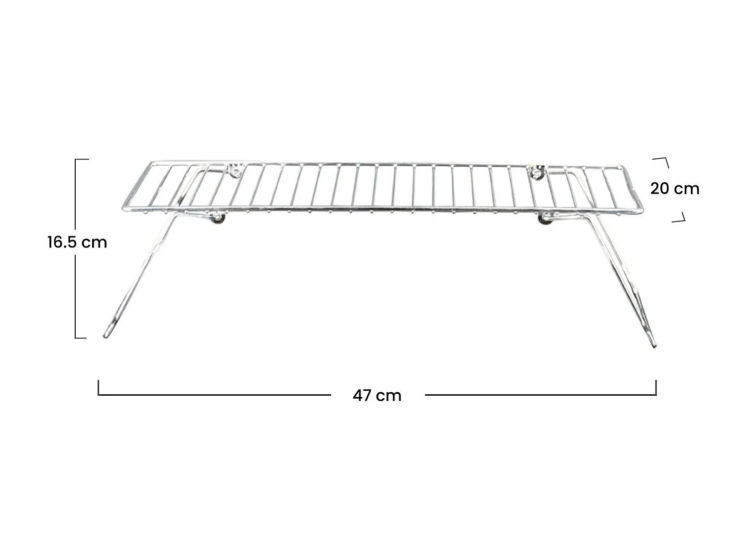Scaffale pieghevole per cucina 47x20x20x16,5cm 7house