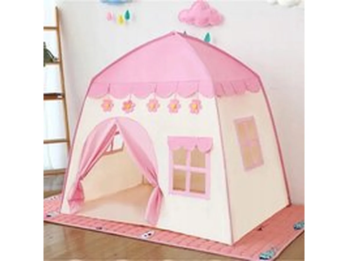 Bobbel Home - Speeltent XL - Met LED-verlichting - Roze Tent - Voor Kinderen