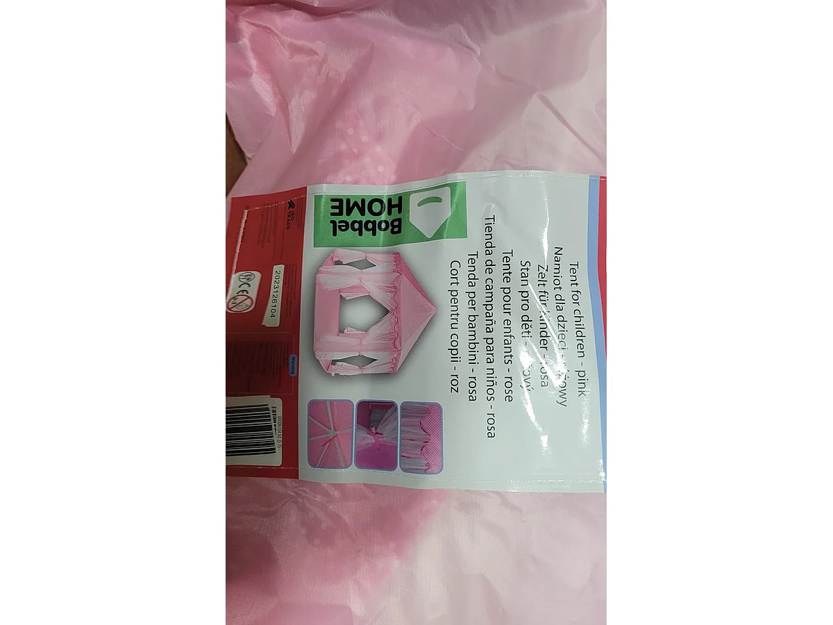 Bobbel Home - Speeltent voor Kinderen- Prinsessen kasteel -Met Bodem - 135x135x140cm - Roze