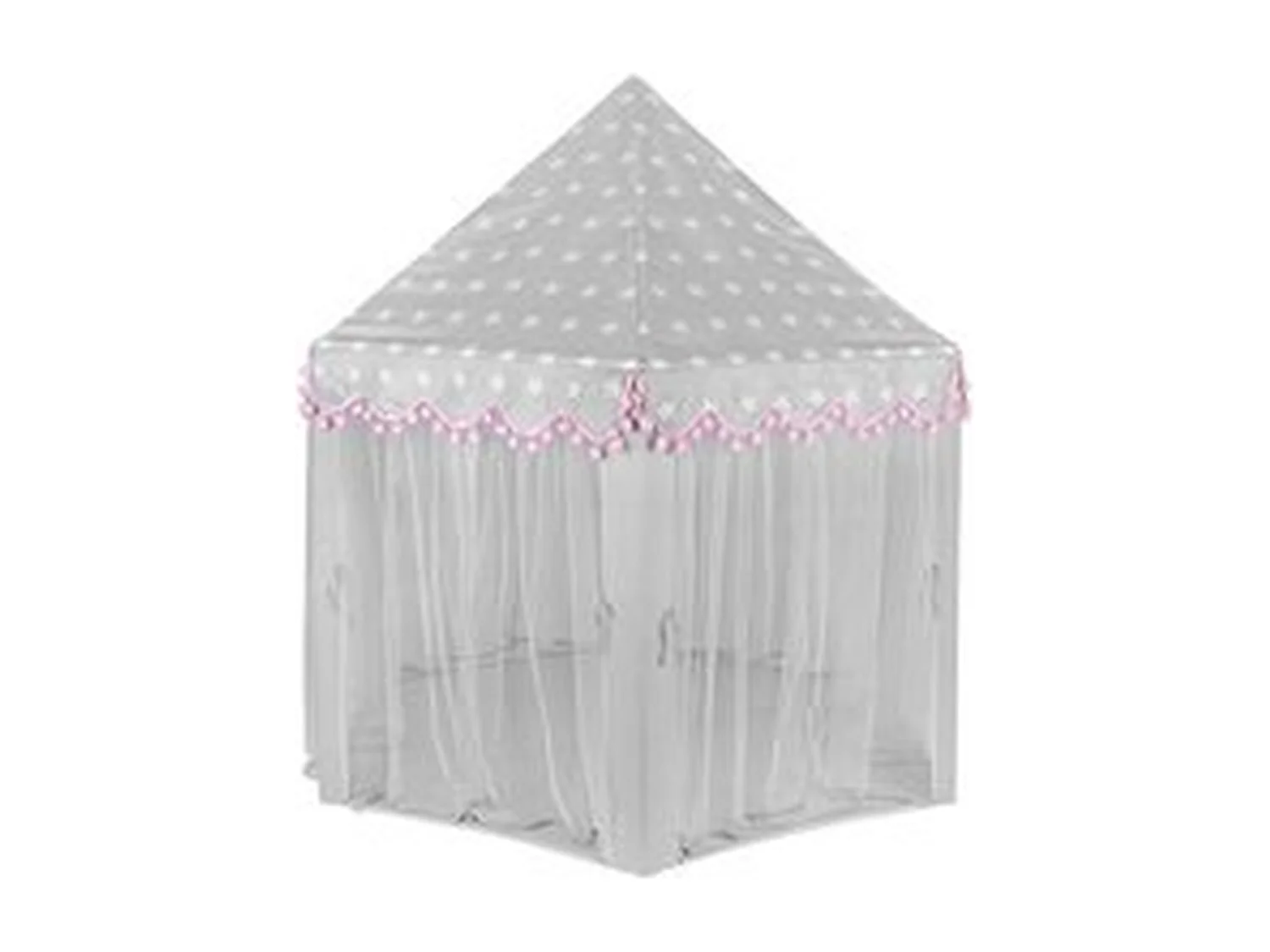 Bobbel Home - Speeltent voor Kinderen - Partytent - Speel kasteel -Met Bodem - 123x123x140cm - Grijs