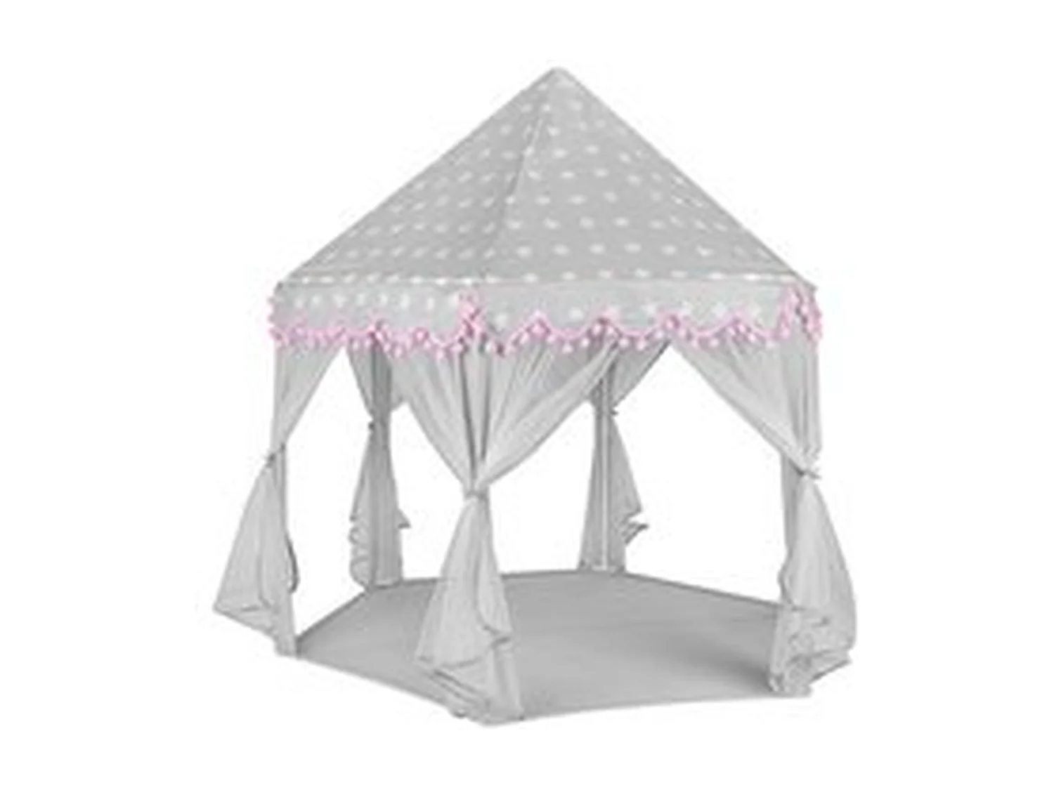 Bobbel Home - Speeltent voor Kinderen - Partytent - Speel kasteel -Met Bodem - 123x123x140cm - Grijs